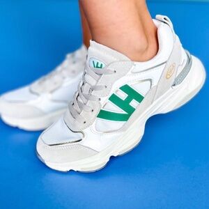 Vintage Havana White and Green Sneakers